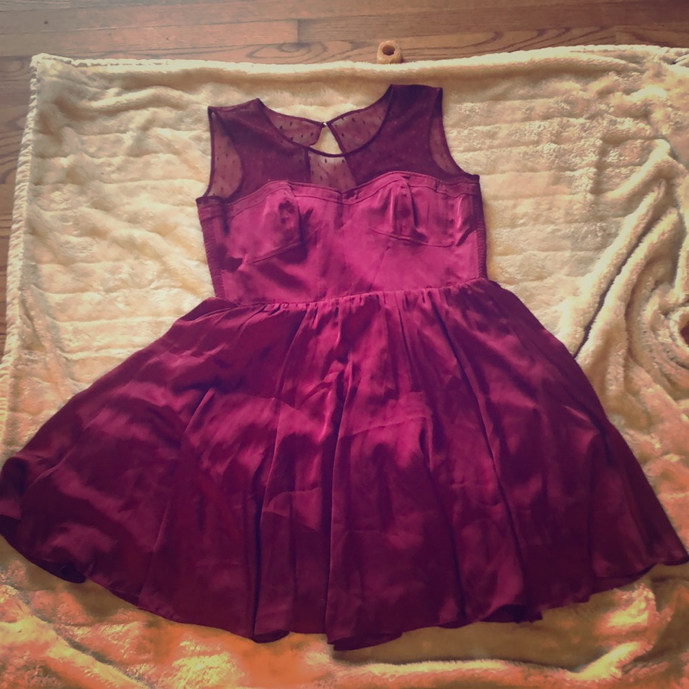 Burgundy Red Guess Dress